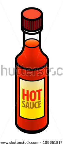 Hot Salsa Clipart A Bottle Of Hot Chili Sauce