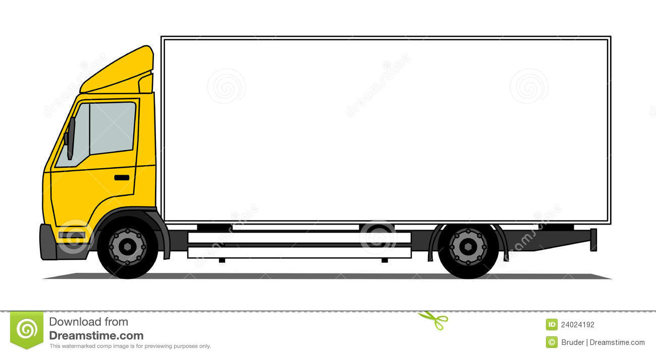 Middle Box Truck Stock Photography   Image  24024192