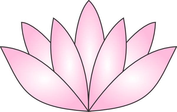 Pink Lotus Lily Clip Art At Clker Com   Vector Clip Art Online    