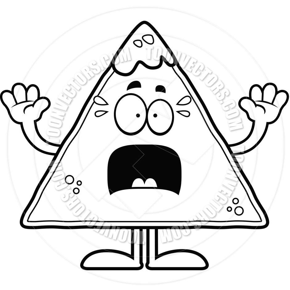 Salsa Clipart Cartoon Chips And Salsa Scared