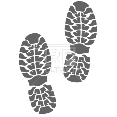 Shoe Tracks 1079 Silhouettes Outlines Download Royalty Free Vector