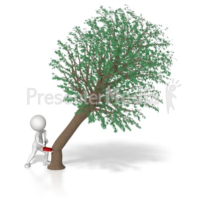 Stick Figure Chop Down Tree   Wildlife And Nature   Great Clipart For    