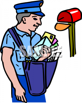 The Clip Art Directory   Mailman Clipart Illustrations   Graphics