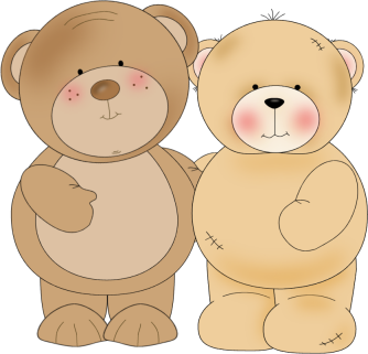 Two Cuddly Bears   Two Cuddly Bears Standing Side By Side
