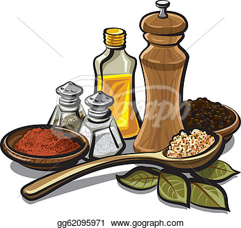 Vector Illustration   Spices And Flavoring  Stock Clip Art Gg62095971