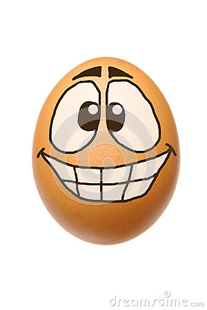 Funny Egg With Big Smile