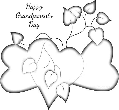     Grandparents Day   We Love You Very Much   Cute Coloring Page Clipart