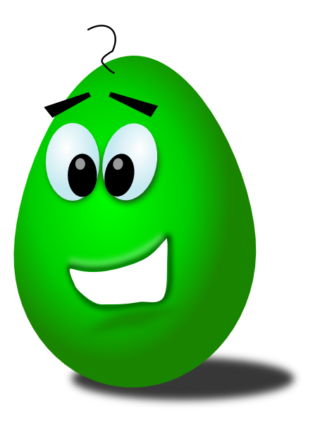 Green Comic Egg Clip Art At Clker Com   Vector Clip Art Online