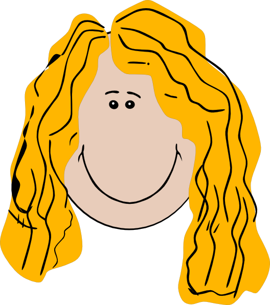 Long Hair Girl Clip Art