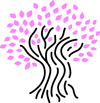 Pink Leaf Tree Clipart