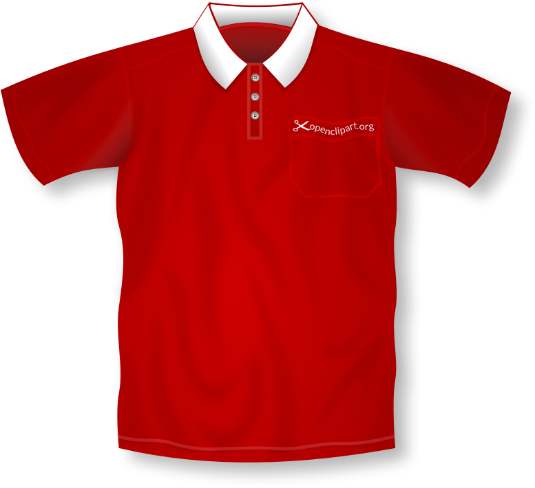 Red Polo Shirt By Merlin2525   A Red Polo Shirt  Added Gradients    