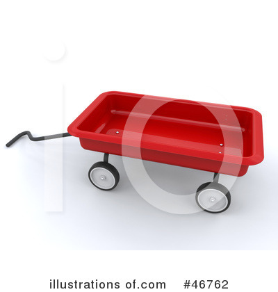 Royalty Free  Rf  Red Wagon Clipart Illustration  46762 By Kj Pargeter