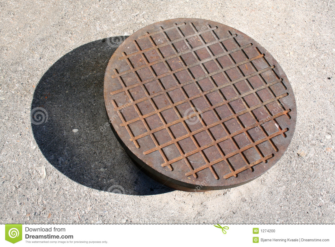 Sewer Lid Clipart Manhole Lid With Shadow On