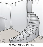 Stairwell Clip De Arte Vectorial E Ilustraciones