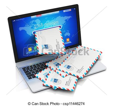 Stock Illustrations Of Spam And Junk Mail Concept  Heap Of Letters In