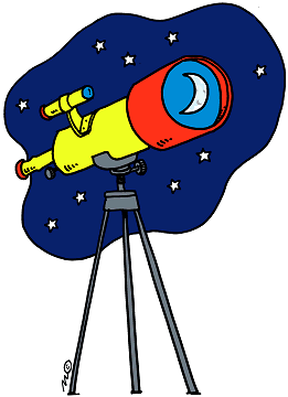 Telescope  In Color    Clip Art Gallery