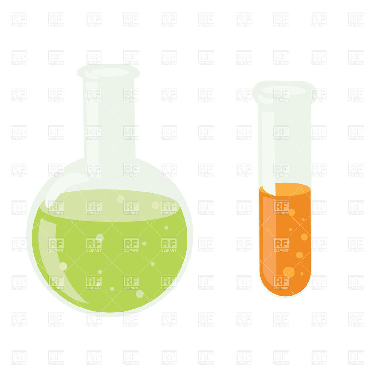 Test Tube And Flask 24532 Download Royalty Free Vector Clipart  Eps