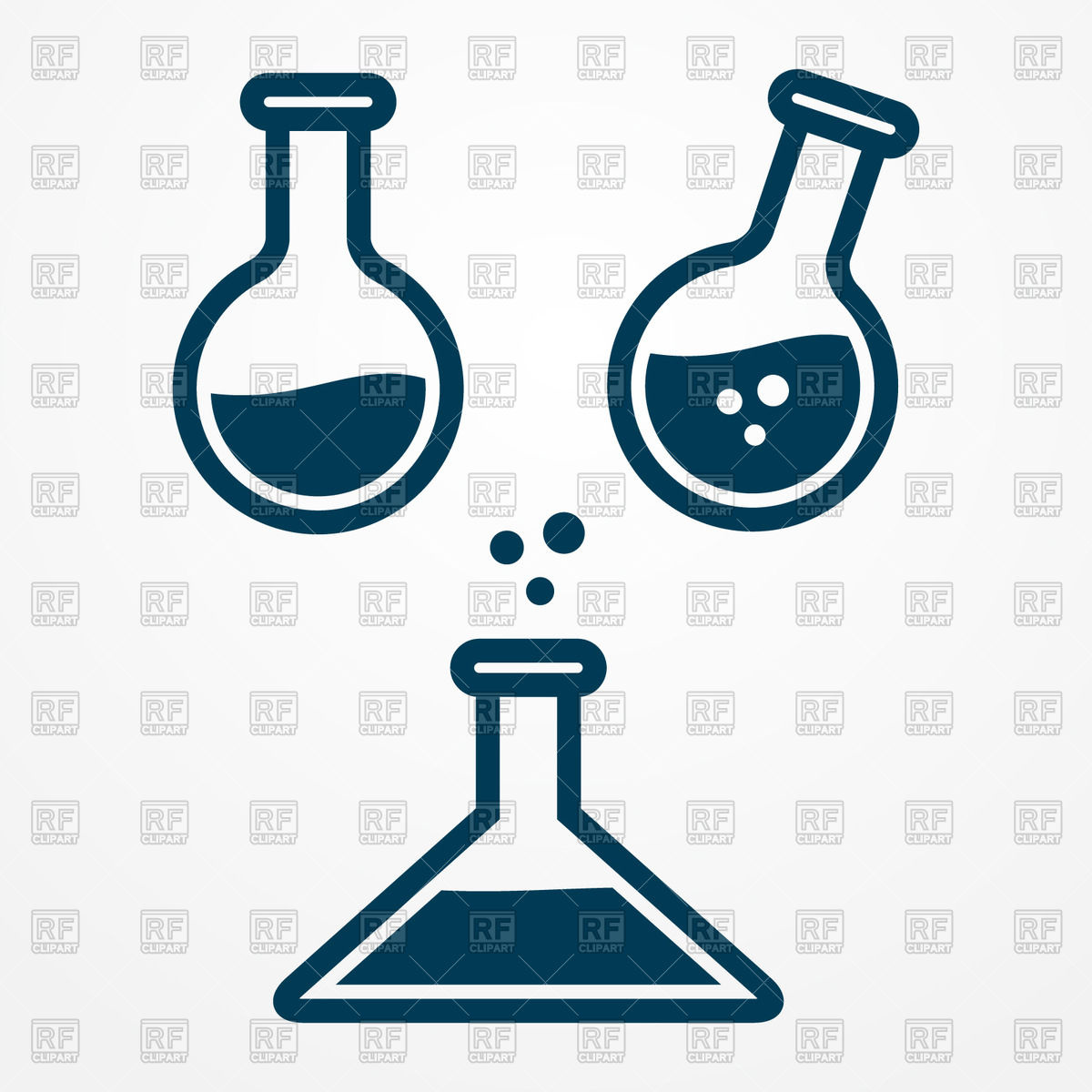 Test Tube And Flask Icon   Lab Equipment 72109 Download Free Vector