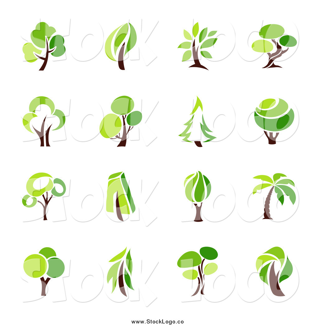 Tree Logo Vector Vector Clipart Of Green Tree