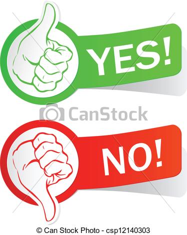 Vector   Yes Or No   Stock Illustration Royalty Free Illustrations