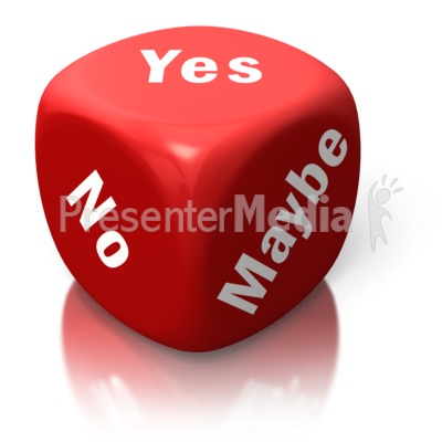Yes No Maybe Red Dice   Home And Lifestyle   Great Clipart For