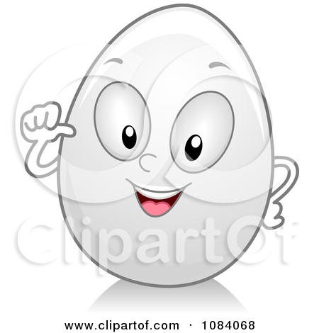 Clipart Happy Egg Character   Royalty Free Vector Illustration By Bnp