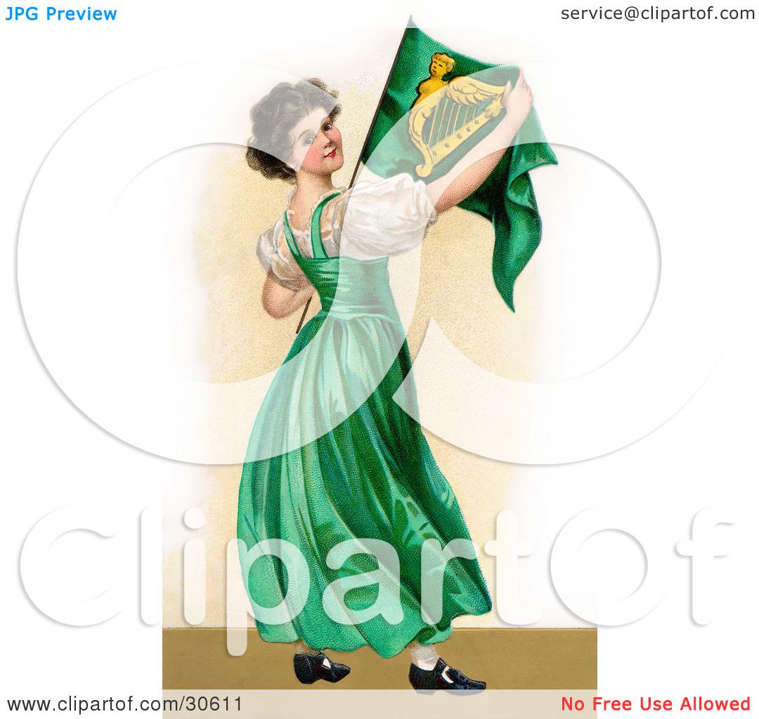 Clipart Illustration Of A Vintage Victorian St Patrick S Day Scene Of