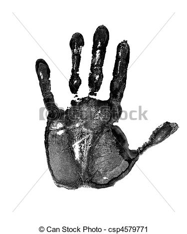 Clipart Of Open Palm   Image Of The Hand   Open Palm Csp4579771