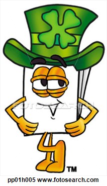 Clipart   Paper And Irish Hat  Fotosearch   Search Clipart    