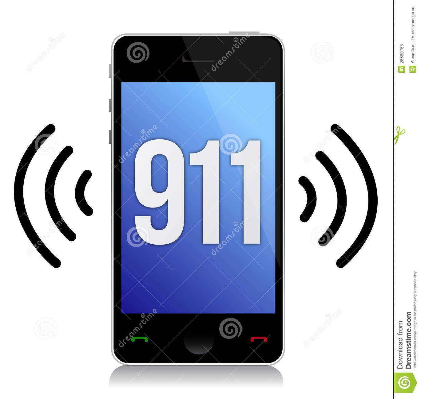 Emergency Number 911 Call Royalty Free Stock Photo   Image  26660755