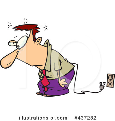Exhausted Clipart  437282 By Ron Leishman   Royalty Free  Rf  Stock