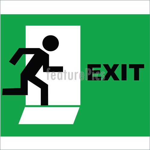 Exit Sign Clip Art Pic  17