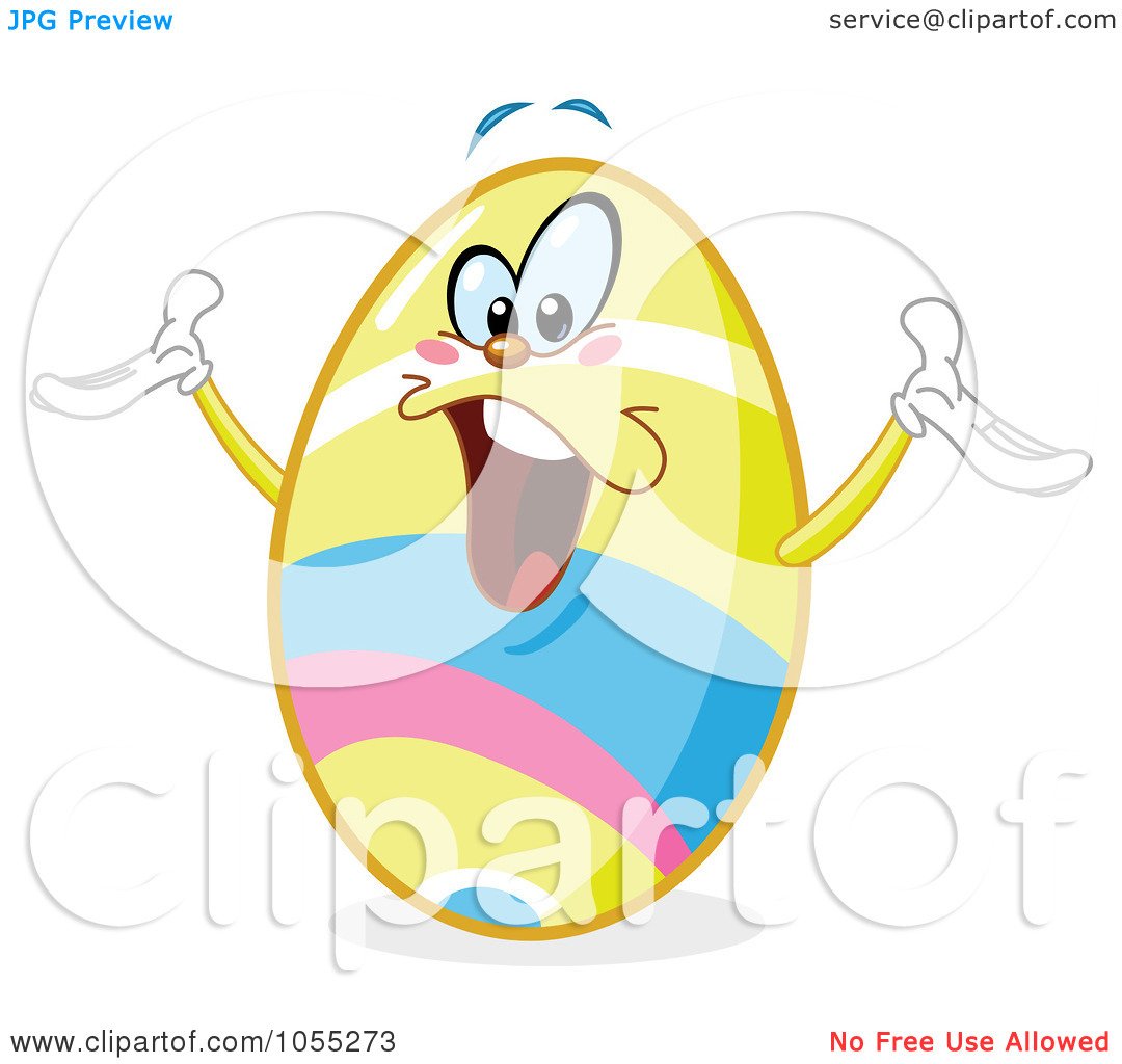 Free Vector Clip Art Illustration Of A Happy Easter Egg By Yayayoyo