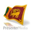 Id  5042   Sri Lanka Flag   Presentation Clipart