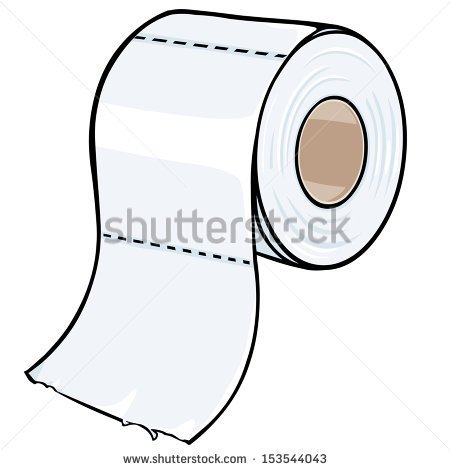 No Toilet Paper Clipart Vector Cartoon Toilet Paper