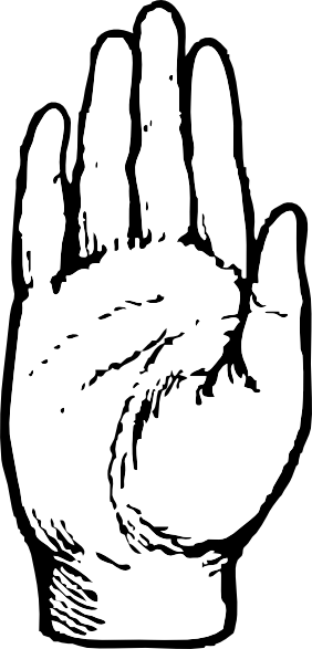 Open Palm Clipart Clipart Hand