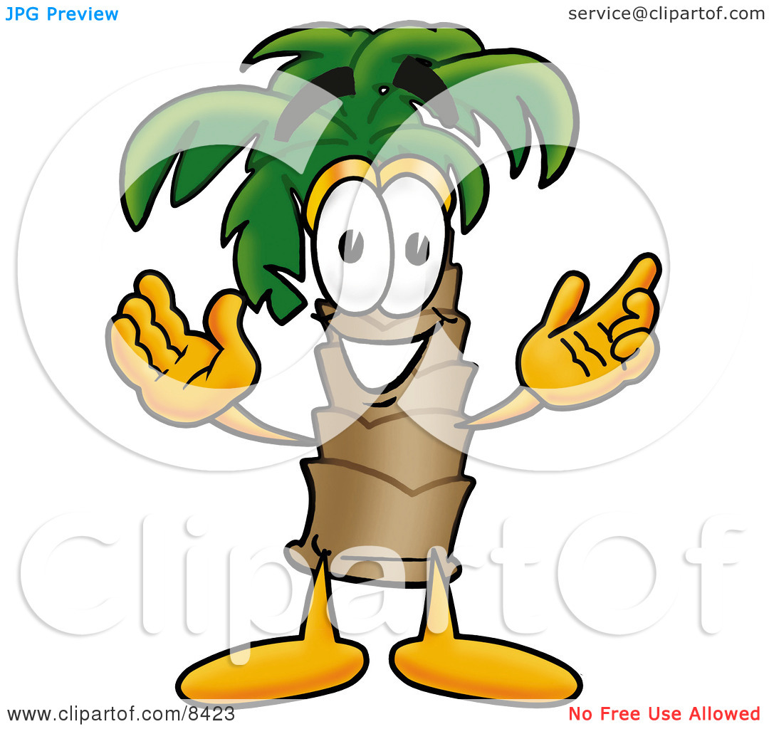 Open Palm Clipart Clipart Picture Of A Palm Tree