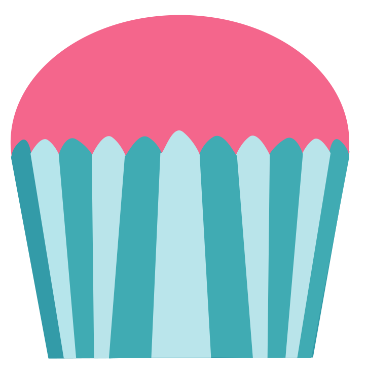 Pink And Turquoise Cupcake Clipart   Cupcake Clipart