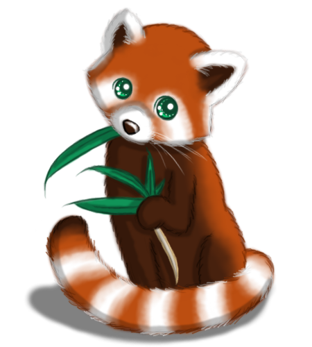 Re Uploading  Old Art  Red Panda By Sarilain