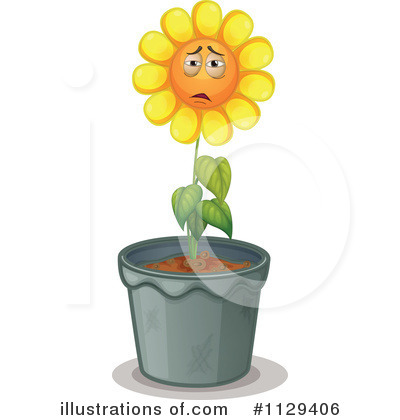 Royalty Free  Rf  Sunflower Clipart Illustration By Colematt   Stock