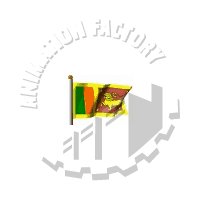 Sri Lanka Flag Animated Clipart