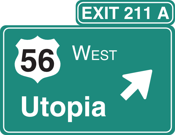 Utopia Exit Sign Clip Art At Clker Com   Vector Clip Art Online
