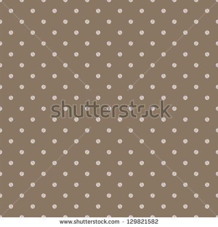 Vintage Brown Beige Background With Grunge Polka Dots Seamless Pattern
