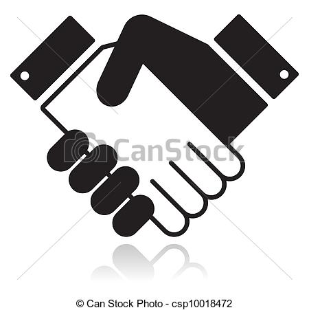 With Shaking Hands Business Agreement    Csp10018472   Search Clipart    