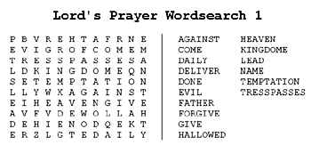 Word Search Puzzles   Prayers 2