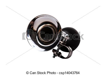 Bike Horn Clipart Silver Vintage Bicycle Horn   Csp14043764