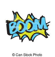 Boom Icon Over White Background Vector Illustration
