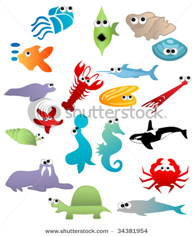 Clip Art Sea Floor Animals Clipart   Cliparthut   Free Clipart