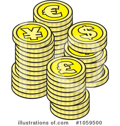 Coins Clipart  1059500   Illustration By Any Vector