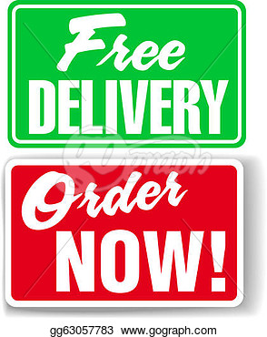 Delivery Order Now Website Ad Icons Signs  Clipart Drawing Gg63057783